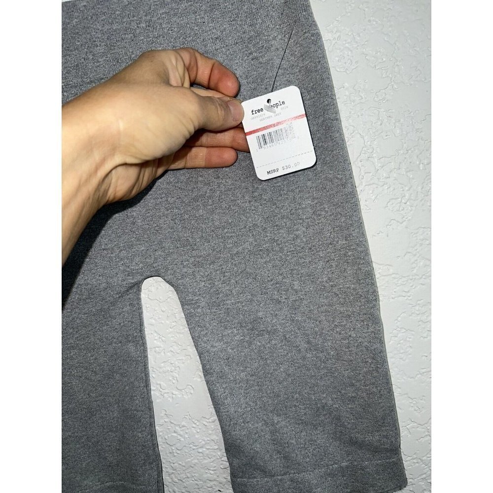 Free People Seamless Bike Short High Rise Heather Gray Shorts Size XS/S NWT B - Picture 5 of 8